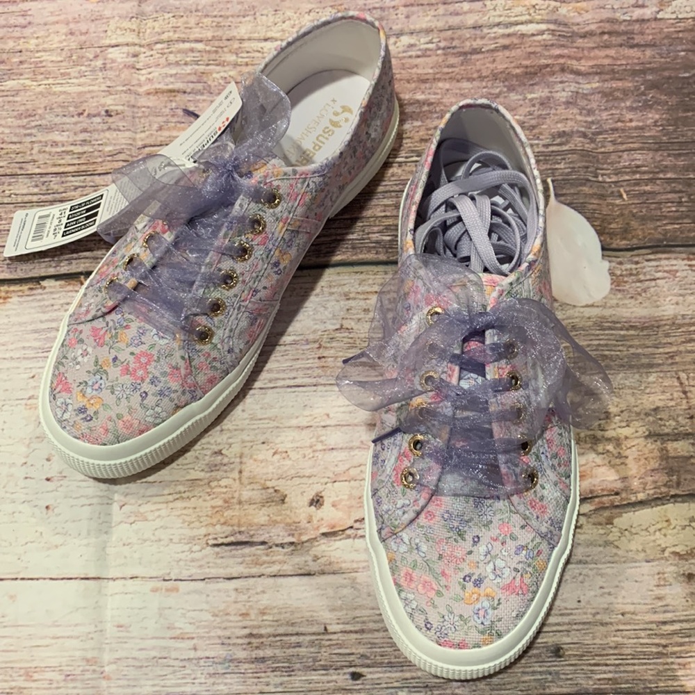 Superga 💕 Love Shack Fancy Floral Sneakers • Sz 9.5 • NIB💕